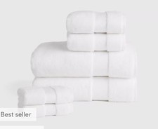 NWOT Quince Ultra Luxe Plush Bath Towel Set White Turkish Cotton