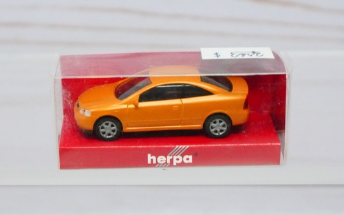 Herpa 022964, Opel cupé 2 puertas, naranja metálico, escala 1/87 HO | Zustand: New
