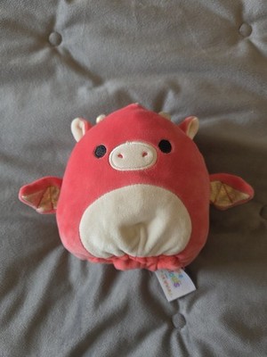 Squishmallow Flip A Mallow 5'' Baiden der rote Drache und Delita die Drachenfrucht