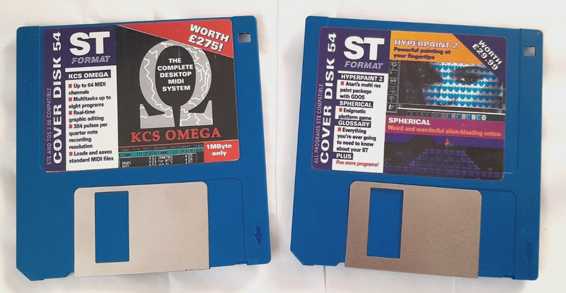 2 x Atari ST Format Cover Disks 54 (1) & 54 (2) Retro 90s Computing ST,STE