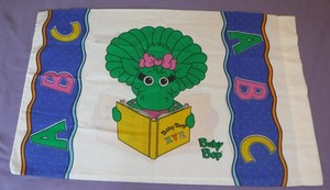 VTG 1993 Lyons Group Barney & Baby Bop ABC 2-Sided Pillowcase Standard Size