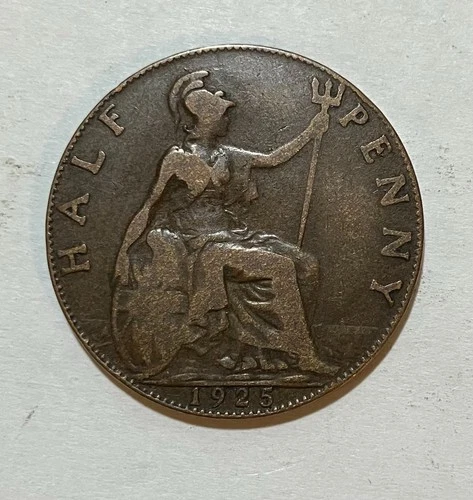1925 George V Half Penny — photo from another recent sale