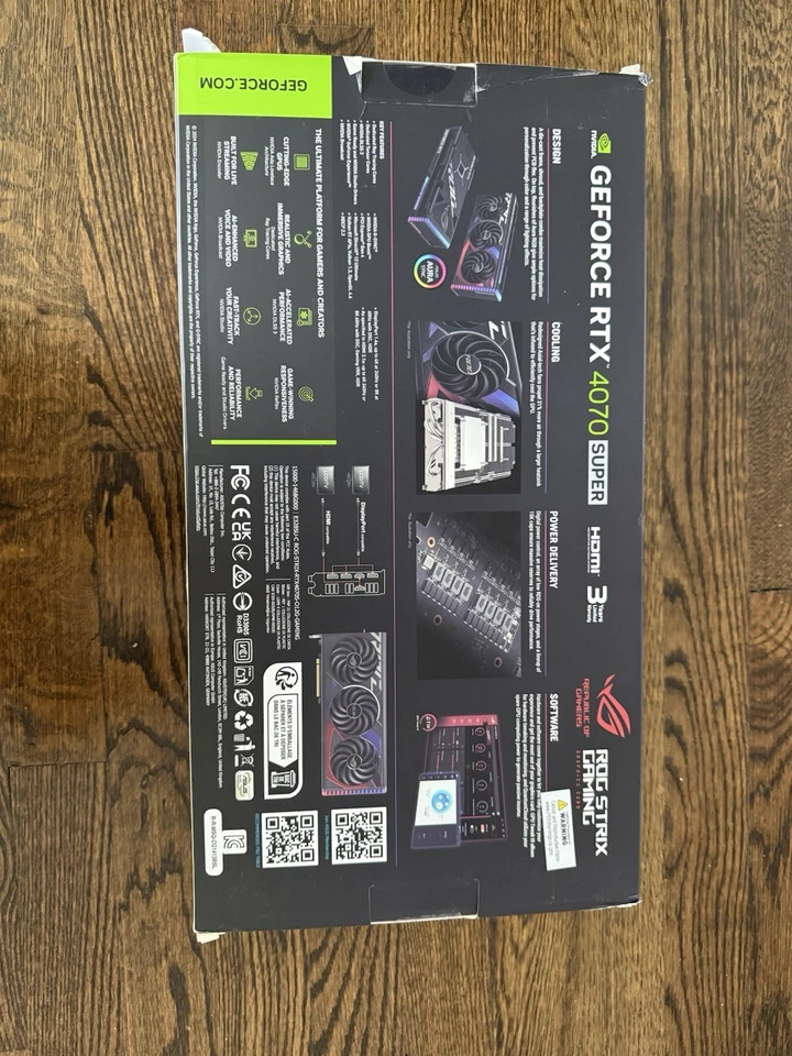 ASUS ROG Strix GeForce RTX 4070 Super OC Edition 12GB New Sealed - Image 2 of 4
