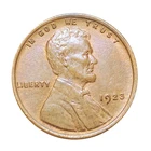 1923 AU Lincoln Wheat Penny Cent - About uncirculated Nice