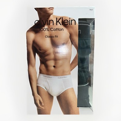 Calvin Klein Men s Classic Fit Cotton Briefs Size S 3 Pack Open Box