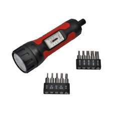 US PRO Tools Torque Screwdriver 10-60 In/lbs With 20 Bits - 1/4" Hex Drive 4622