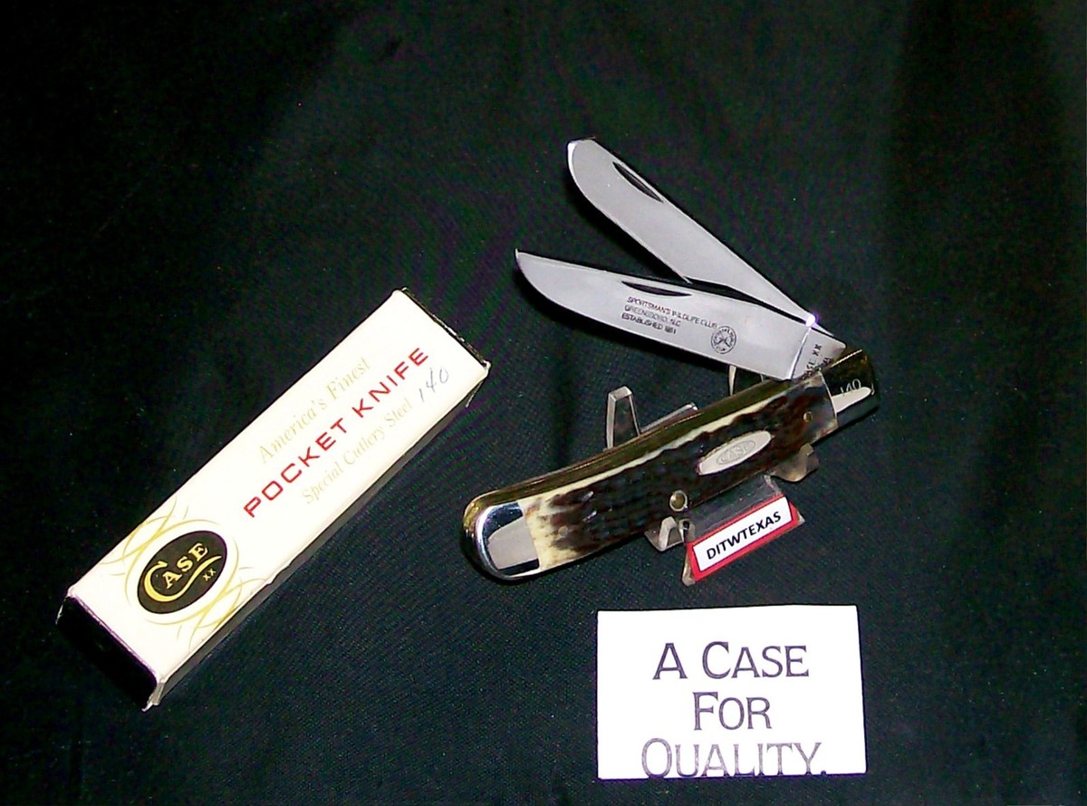 Case XX 6254 Knife SFO Trapper Sportsman's Wildlife Club 1983 W
