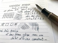 MARUZEN ATHENA 1940 JAPON_PLUME N°5_ULTRA RARE TAILLE EF _131 mm