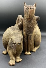 Pair Of Marsha McCarthy Resin Car Figures 8"