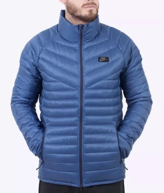 New Nike Mens XXL Blue Down Fill Aeroloft Puffer Jacket Parka Packable VTG Lab | eBay