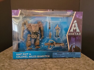 McFarlane Toys Avatar Amp Suit & Colonel Miles Quaritch NEW World of Pandora