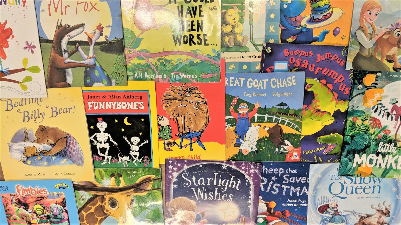 Childrens Fiction Picture Books Bundle of 10 Large Used Books