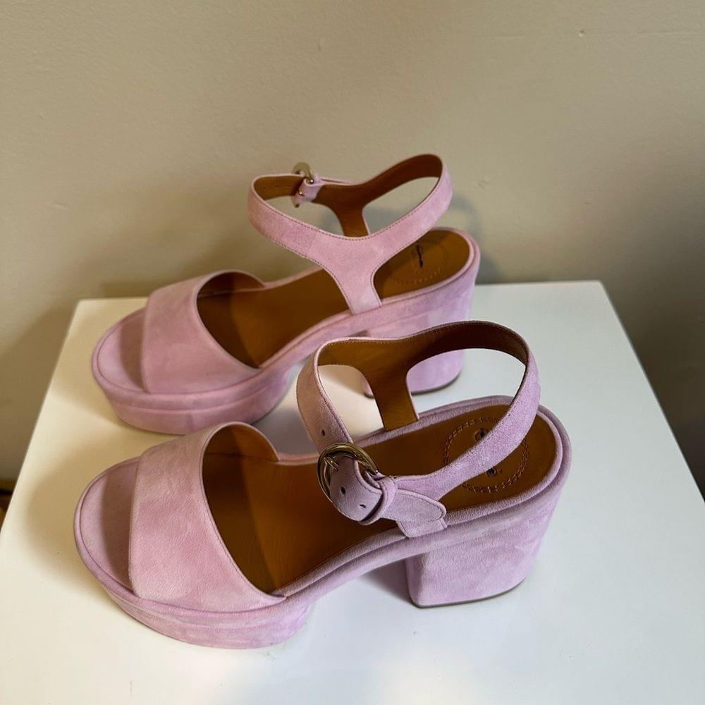 Chloe Odina Suede Platform High Heel Sandal | eBay