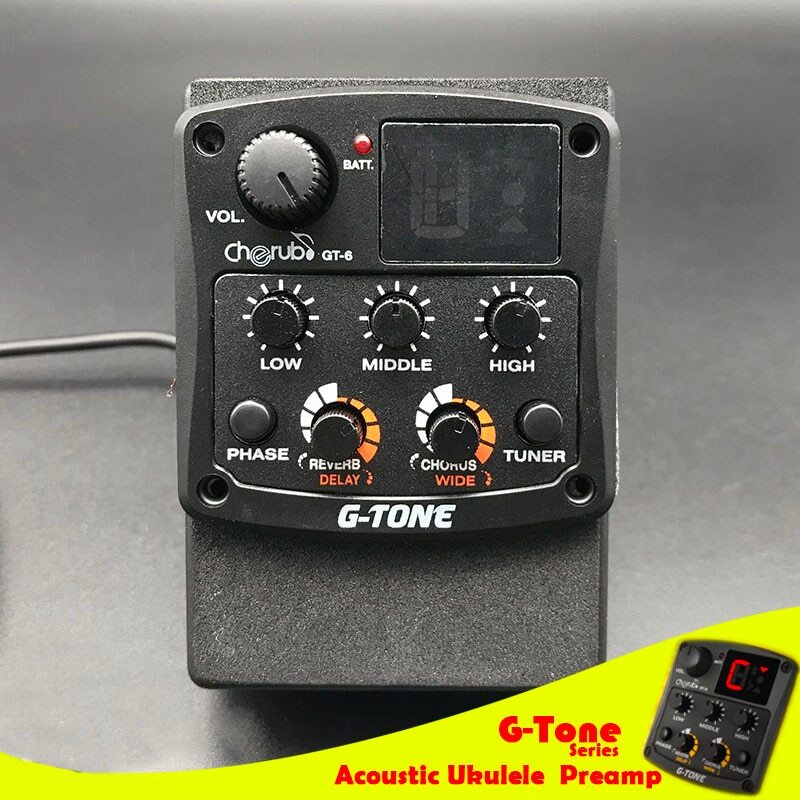 Cherub G-Tone Series Acoustic Guitar Preamp Piezo Pickup 3-Band EQ