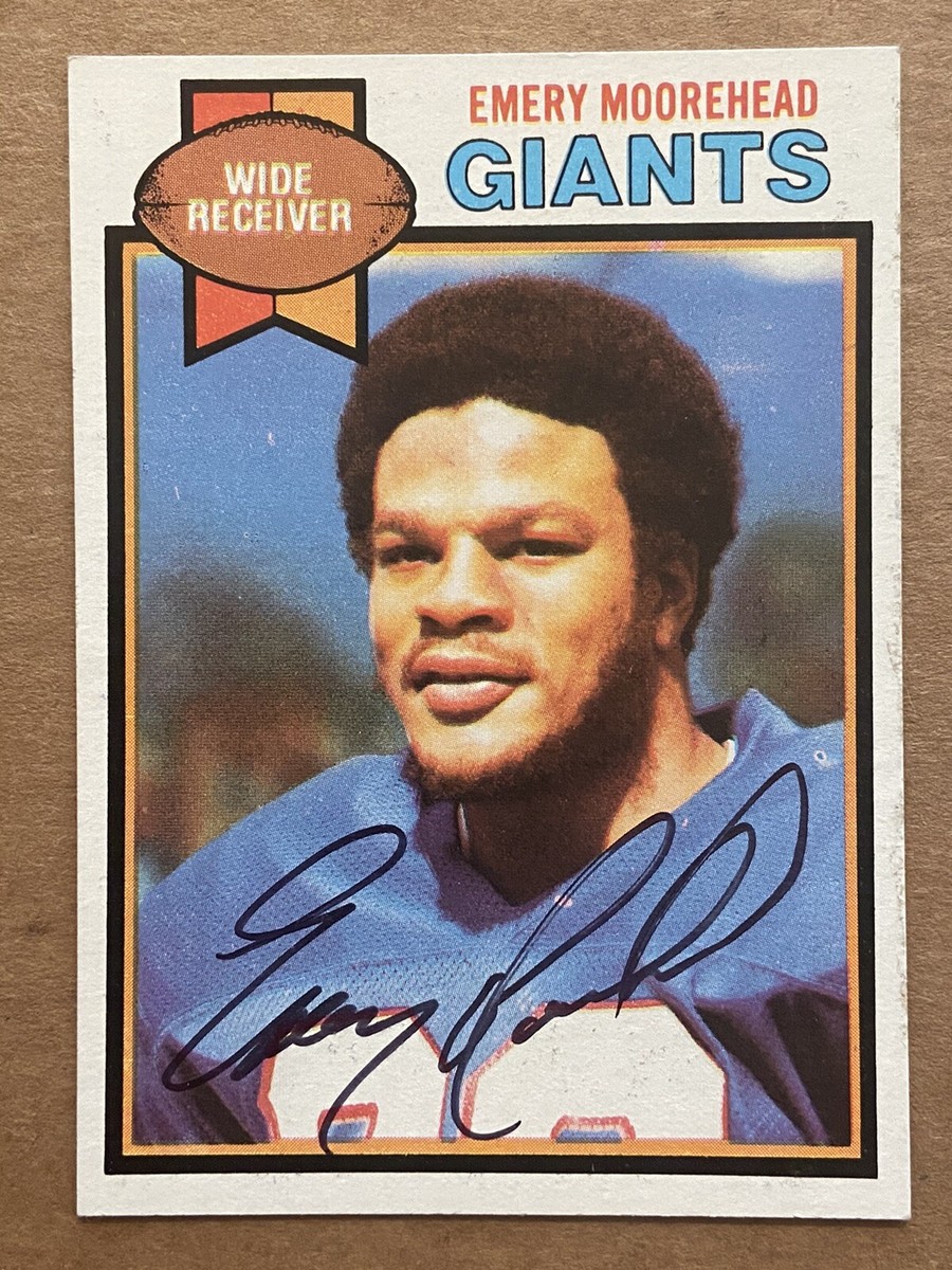 EMERY MOOREHEAD Signed 1979 Topps #372 Giants Colorado Buffaloes