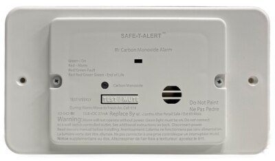 #ad MTI INDUSTRY CARBON MONOXIDE ALARM WHITE FLUSH 62 542 WT TR $92.23