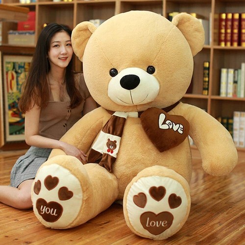 AMIRA TOYS Plush Toy Extra Large Cute Bear 66.9 inches/170cm Fluffy JAPAN NEW - Picture 11 of 49
