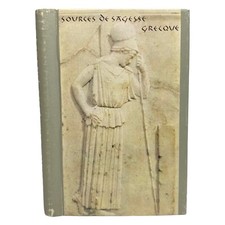Small Vintage SOURCES DE SAGESSE GRECQUE Greek Philosopher Wisdom French Booklet