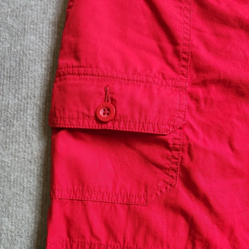 American Living 工装短裤女式 10 码红色 100% 棉口袋新品 — 第 2/4 张图片