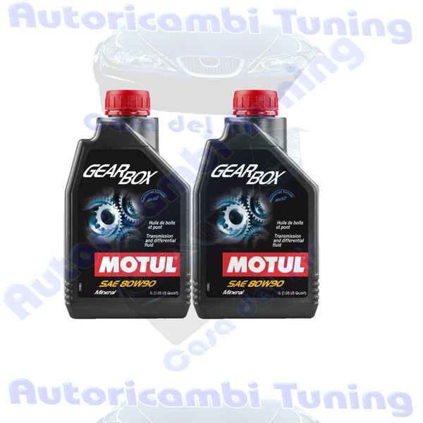 2 Lt Motul GetriebeöL 80W90 VerstäRkt Mos2 Getriebe Und Differenzial Mineralisch-image