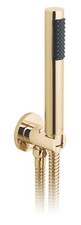 VADO ROUND MINI SHOWER KIT WITH INTEGRAL OUTLET BRIGHT GOLD IND-SFMKWO/RO-BG