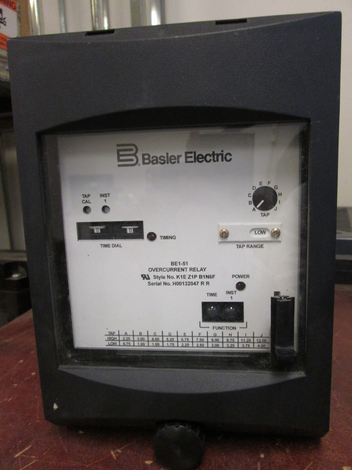 Basler Electric BE151 Overcurrent Relay K1E Z1P B1N6F Used eBay