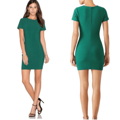 green likely dress Ver Manhattan Smooth Slim Short Sleeve Mini Bodycon Size 4 Ellery dress