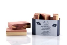 15 Stück Zedernholz Red Cedar Klötze Klötzchen Mottentod Mottenschutz z1423