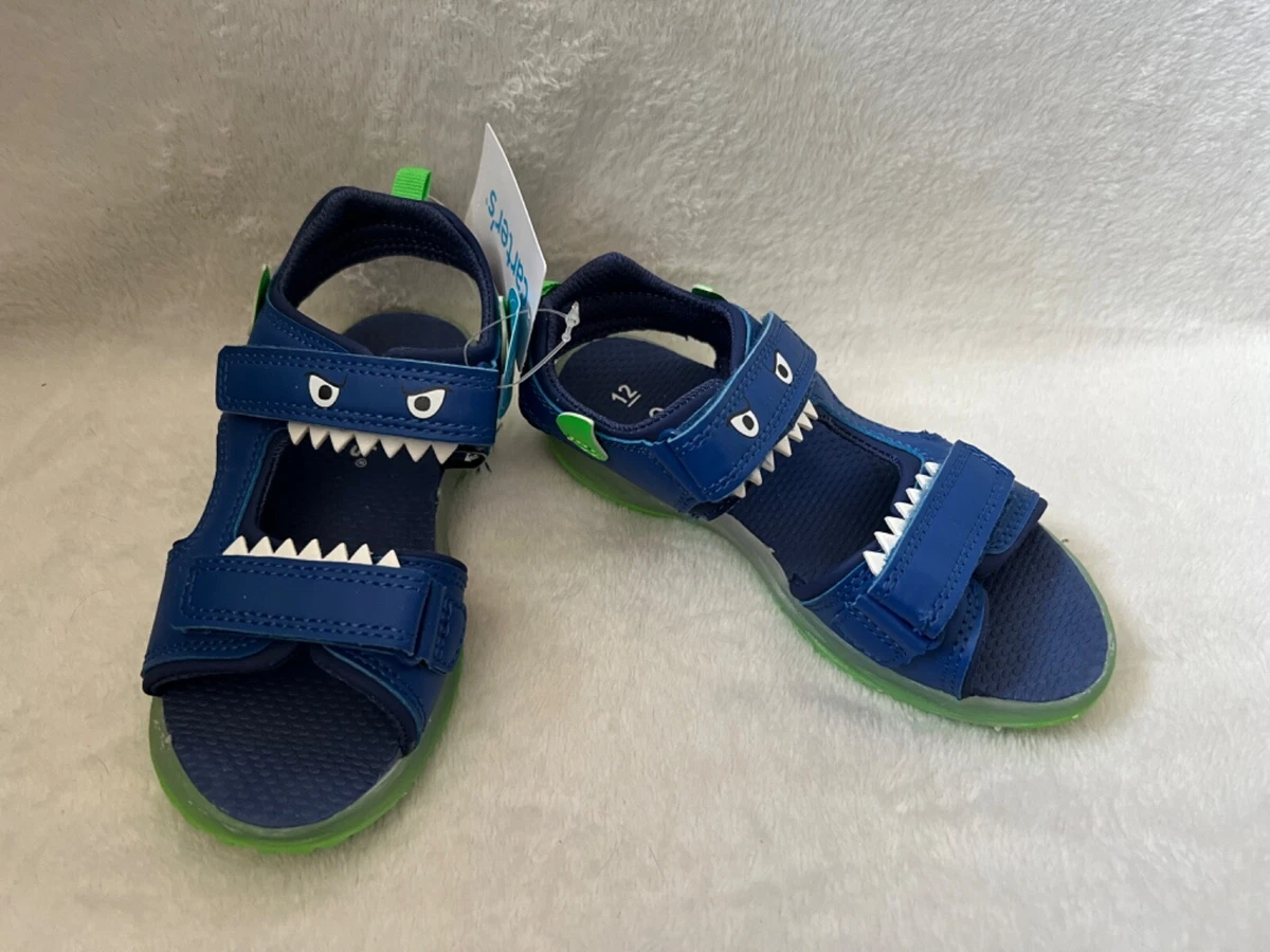 Carter s Toddler Boys Sandals Shoes Sz 12 Cade Monster Lights Up