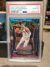 2020-21 Panini Select Kristaps Porzingis Premiere #105 Cosmic SSP PSA 10 POP 1