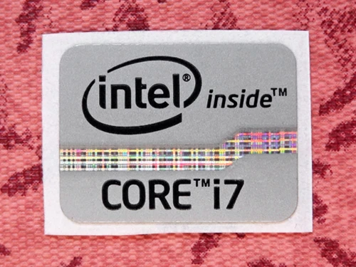 Lot of 10 Intel Core i7 Inside Gray Silver Stickers 15.5 x 21mm 2012 Ivy Bridge - Image 2 of 2