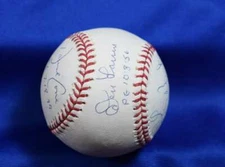 Don Larsen David Cone Browning Barker Tri Star Major League Signed Baseball