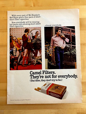 1972 Vintage Print Ad Camel Cigarettes 10''x13-1/2''