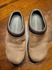 MERRELL PRIMO JUNGLE MOC J60472 WOMEN'S SUEDE SLIP-ON CLOGS/SHOES 6M