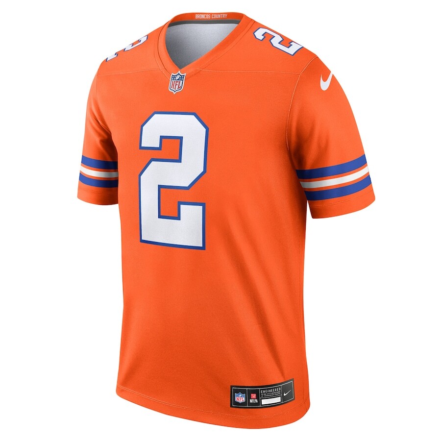 Denver Broncos Patrick Surtain II Nike Orange Mile High Collection Legend  Jersey