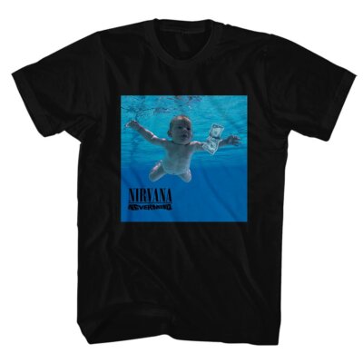 Concert Nirvana Nevermind Album Mens T-Shirt - Officially Licensed