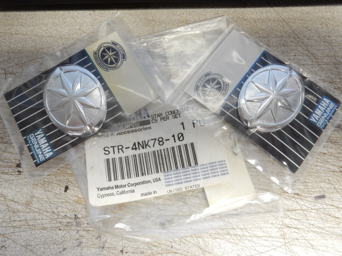 NOS Yamaha Royal Star Conchos 2 Piece Set STR-4NK78-10 | eBay