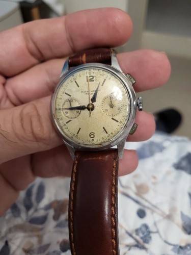 Vintage Early 900s Mirak Watch Ceonograph Watch, Good Condition