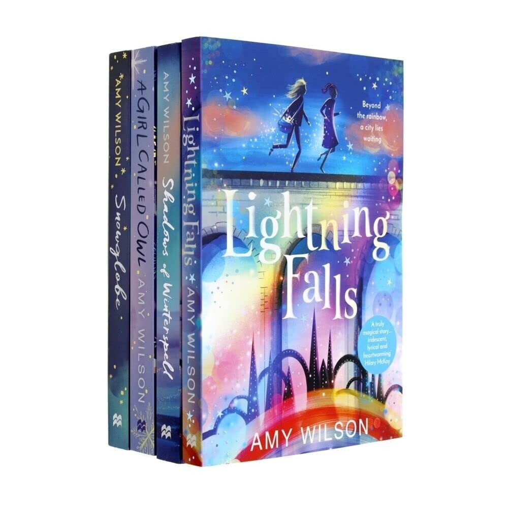 Amy Wilson Collection 4 Books Set Snowglobe, Shadows of Winterspell, Lightning