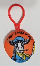 Chick-fil-A Chikin - A Wurk of Art Let's Create! 2" Plush Keychain Bag Clip 2019