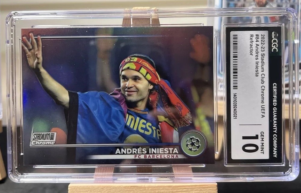 2022-23 Topps Stadium Club Andres Iniesta Refractor #84 CGC 10🔥