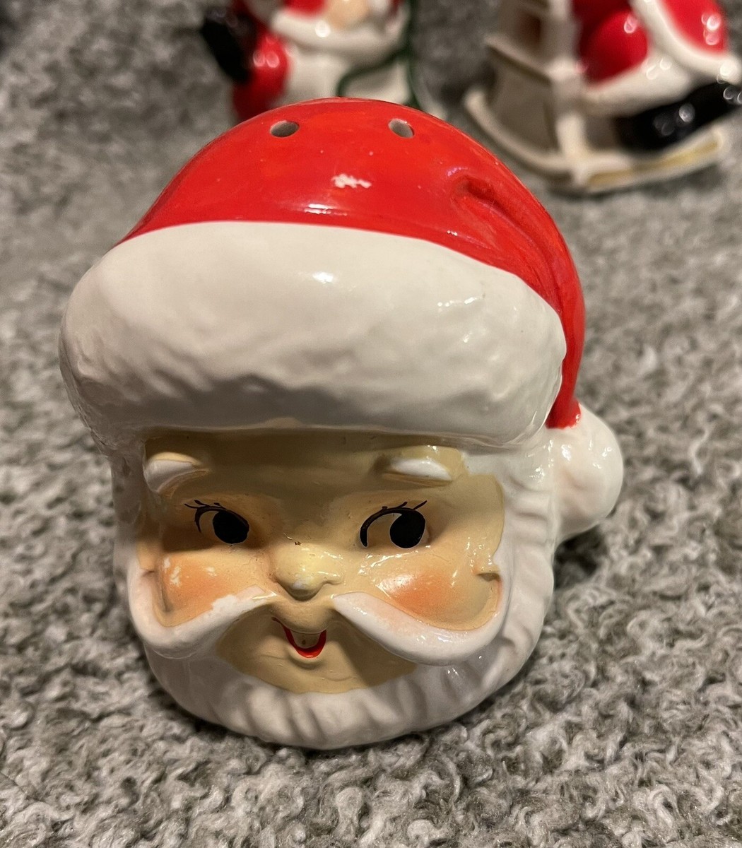 Vintage Norcrest X272, Lefton 8139, & Enesco Santa Salt & Pepper