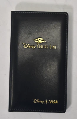 Disney Cruise Line Visa Server Guest Check Presenter Waiter Bi-Fold Booklet Navy
