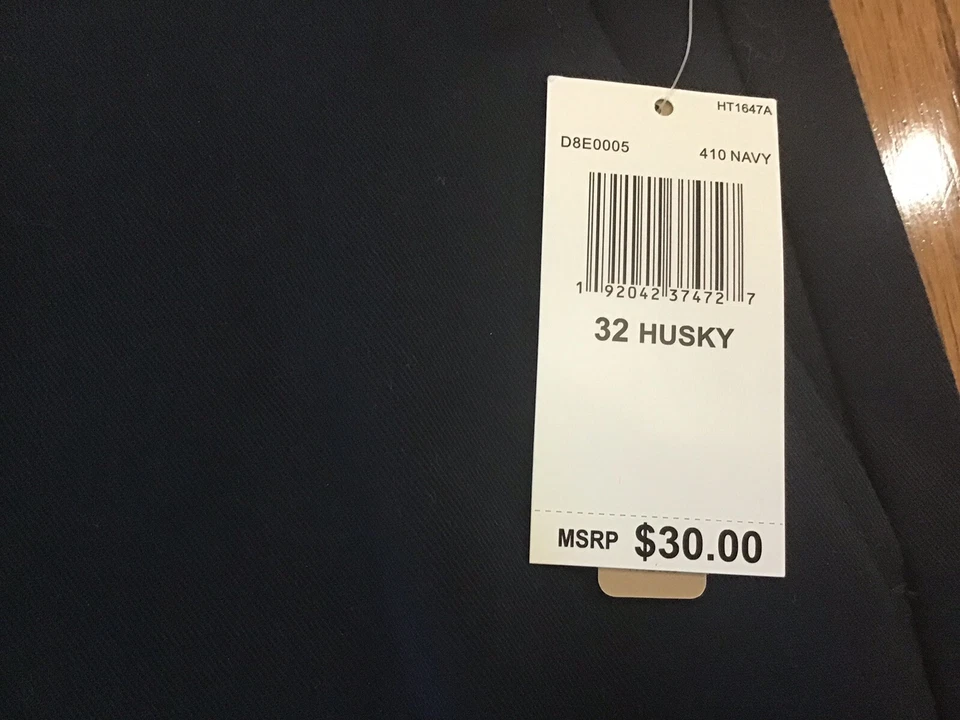 NUEVO DOCKERS AZUL MARINO NIÑOS TALLA 32 HUSKY UNIFORME FRENTE PLANO PANTALONES CORTOS Ajuste (T16-15) Foto 2 de 4