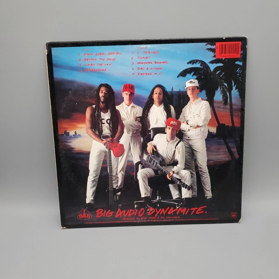 B.A.D Big Audio Dynamite No.10 Upping St. Vinyl 1986 Columbia Records Foto 2 de 4
