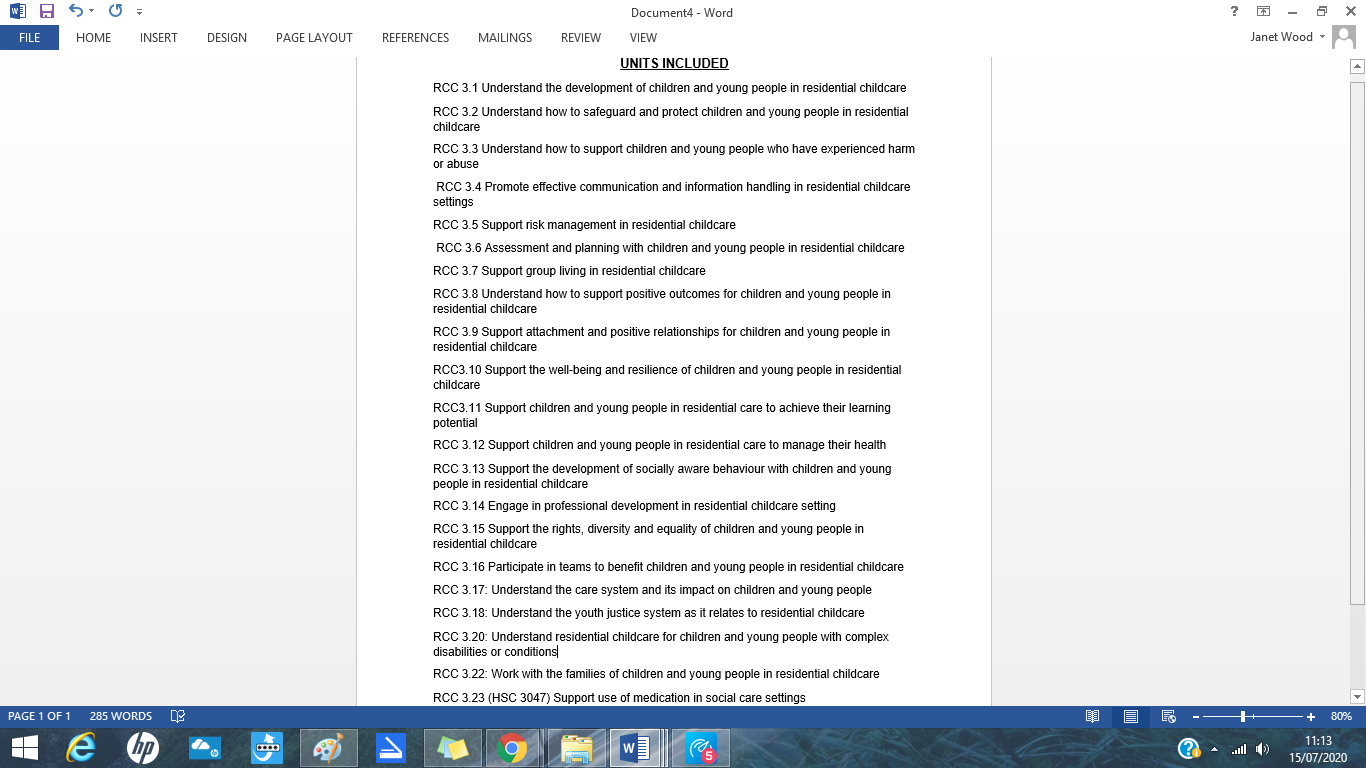 Children Young People & Families Practitioner Level 4 NVQ QCF 2019 ...