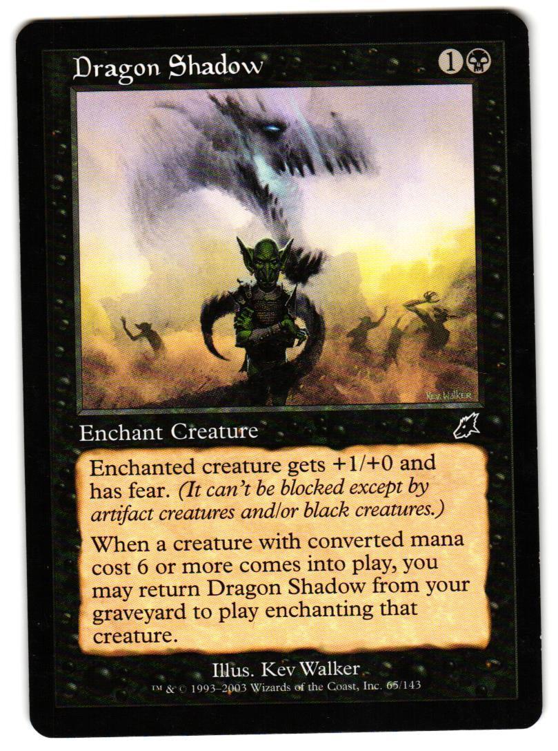 Magic_the_gathering Scourge Dragon Shadow #65 2003,MTG,LP Common