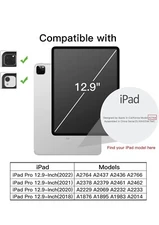 JETech Case for Apple iPad Pro 12.9" -  Auto Wake/Sleep Black