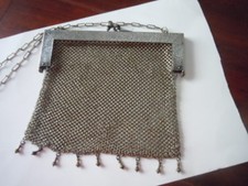 Vintage German silver mesh purse Excellent