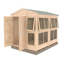 Shire Sun Hut 6x8 Potting Shed - Outdoor Wooden Garden Shed